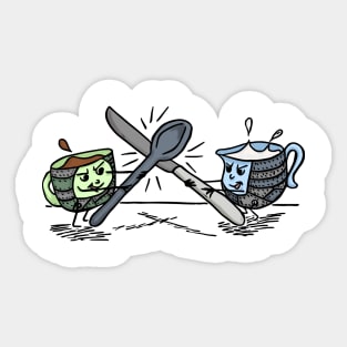 Coffee and Milk Battle Sticker